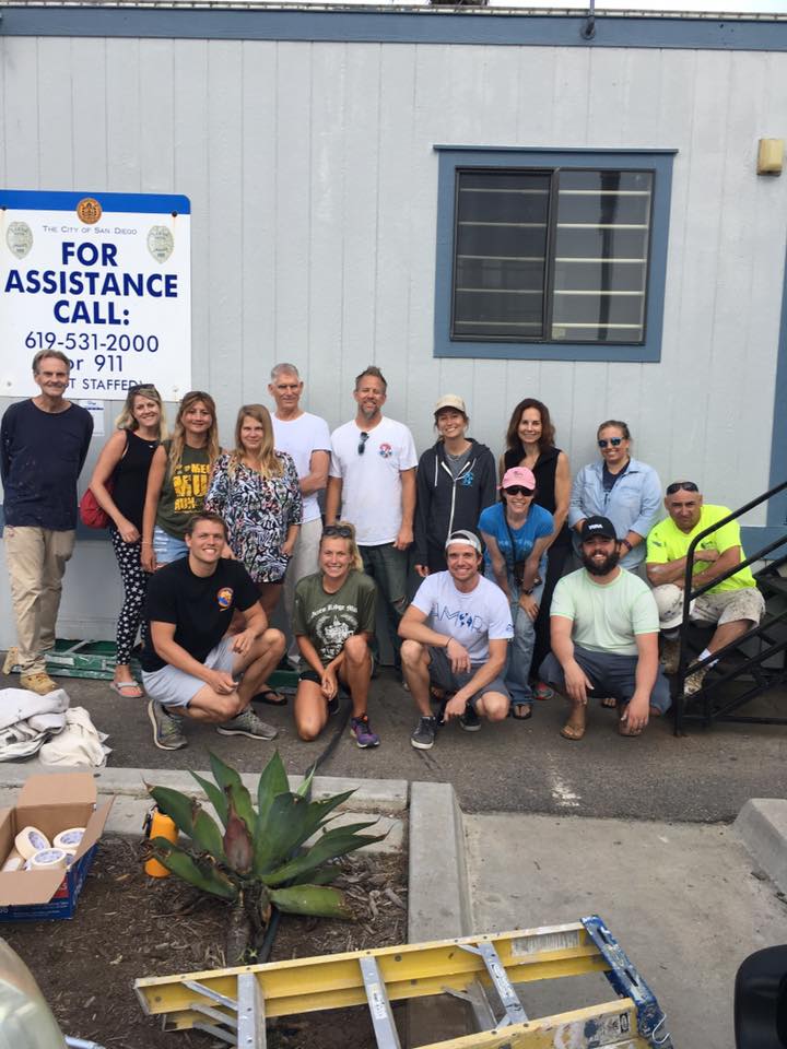 Newbreak Church Team Paints Police Trailer