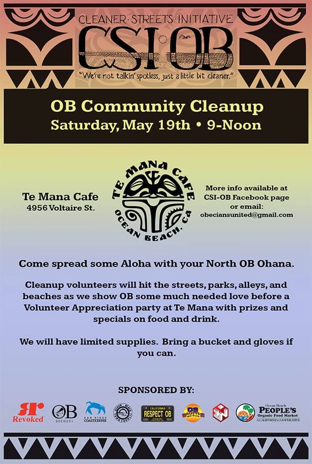 Ocean Beach News Article: CSI-OB Community Cleanup