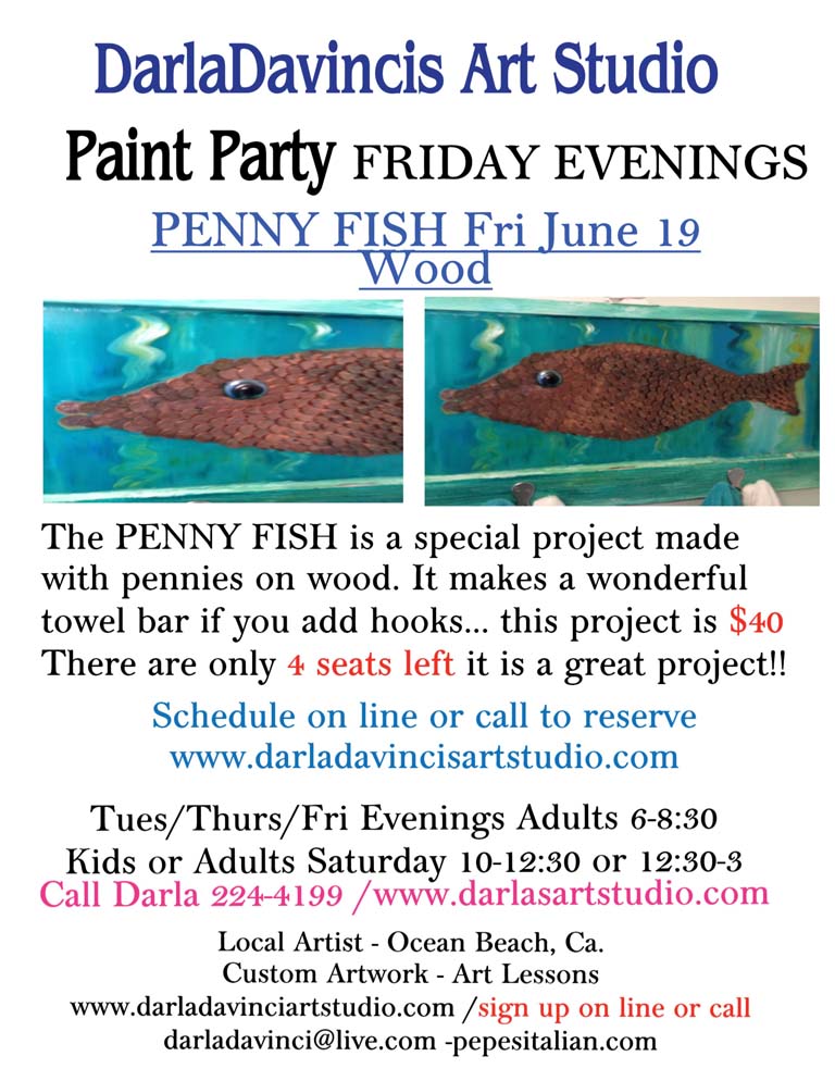 DarlaDavincis Art Studio Penny Fish