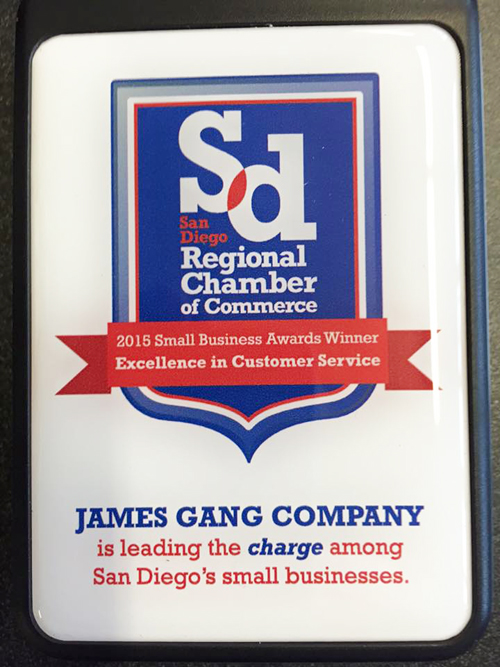 James Gang Company award