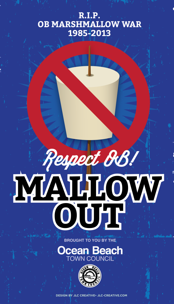 Mallow Out in Ocean Beach July 4, 2015. Ocean Beach Town Council campaign