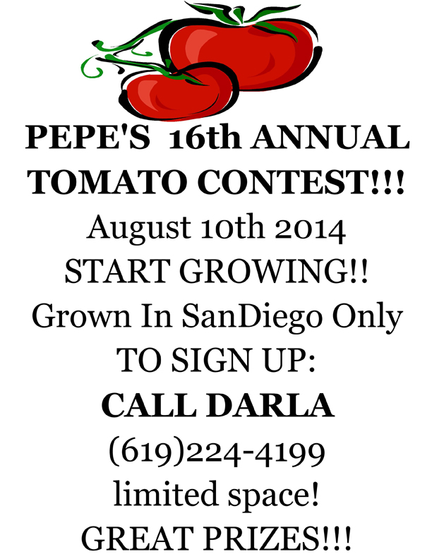 Pepe's Tomato Contest Ocean Beach