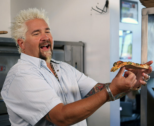 Ocean Beach News Article: Pizzeria Luigi featured in Diners, Drive-Ins and Dives with Guy Fieri