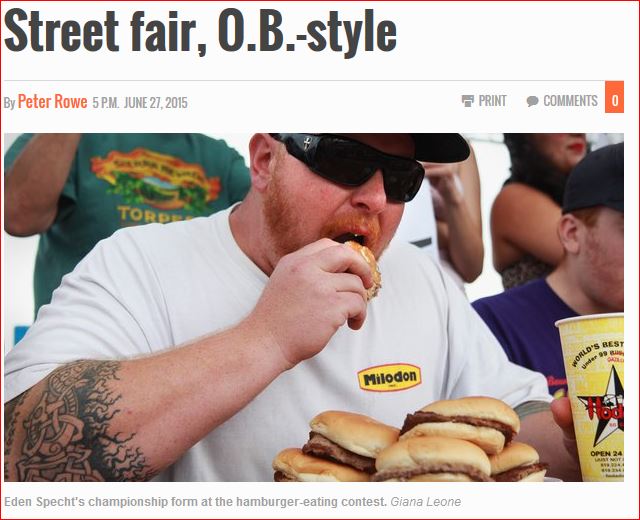 Street fair, O.B.-style - San Diego Union-Tribune article