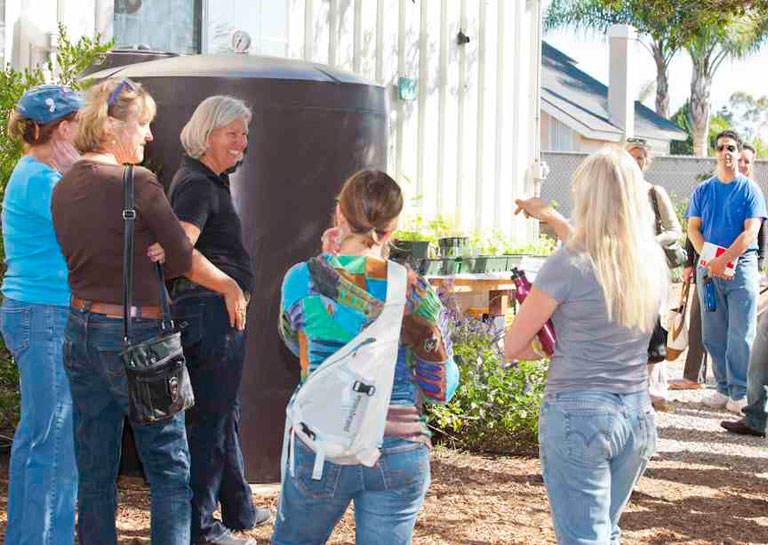 OB Woman's Club: Rain Tank Installation