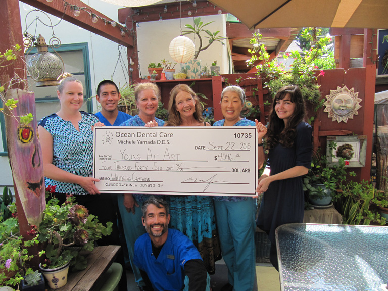 Ocean Dental Care's Smiles for Life Donation to Young at Art