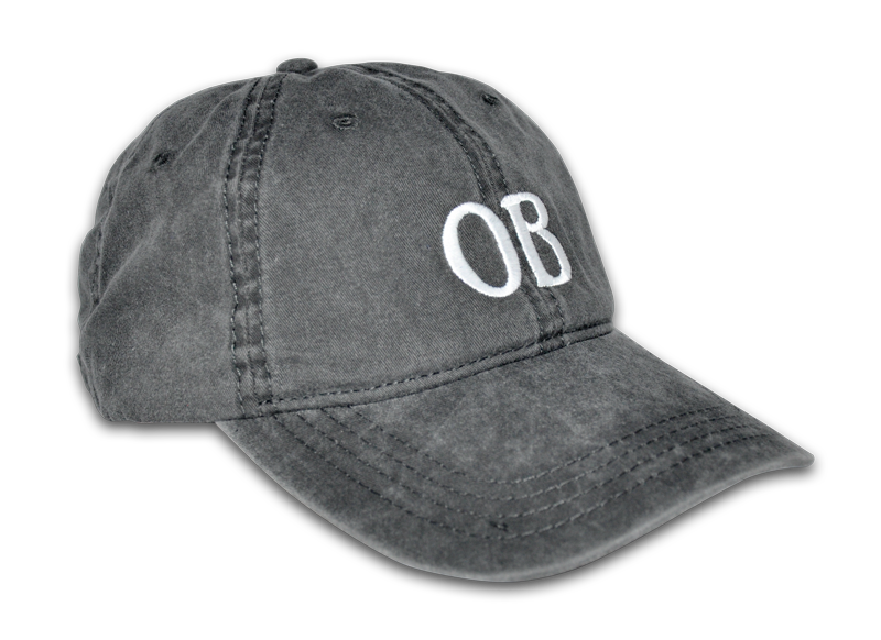 Ocean Beach Product: OB Ballcap, Charcoal Gray