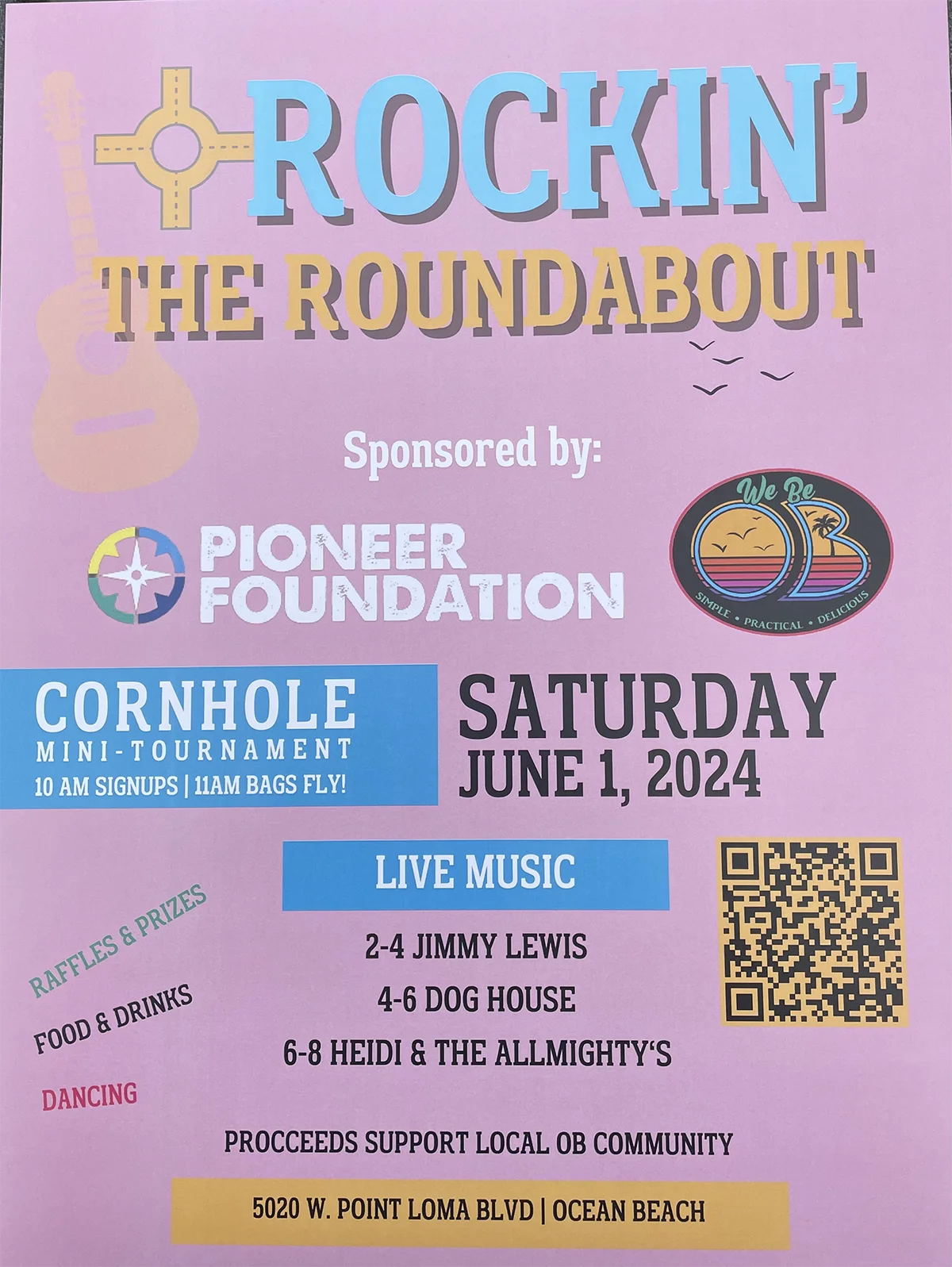 cornhole tournament flyer