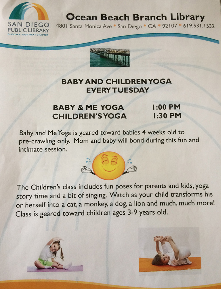 Children's Yoga at OB Library