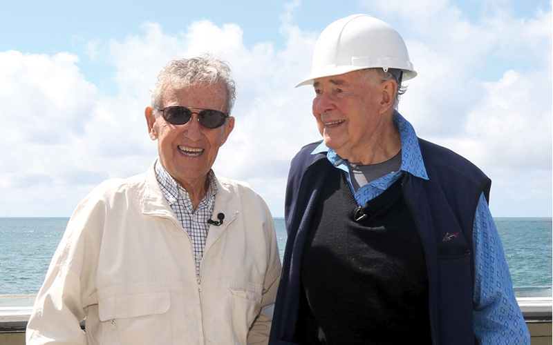 Chuck Bahde and Leonard Teyssier (photo by Stephen Rowell)