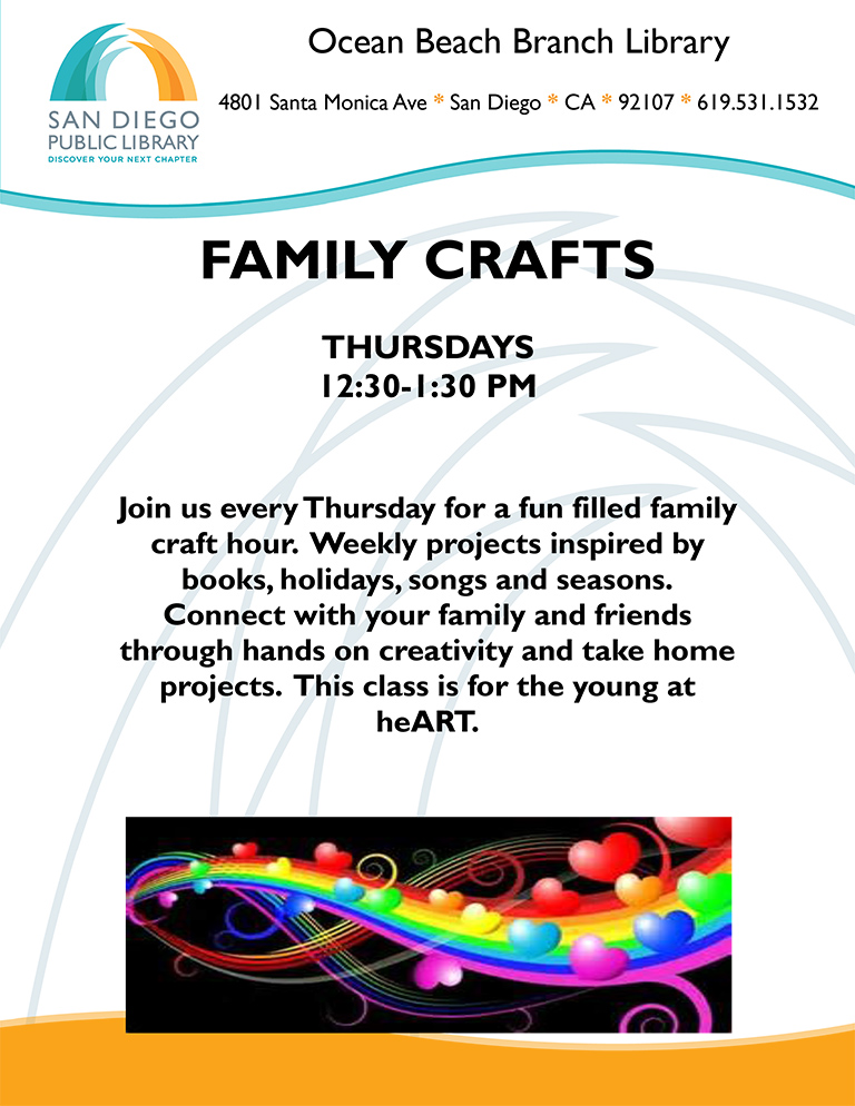 Family Crafts at OB Library