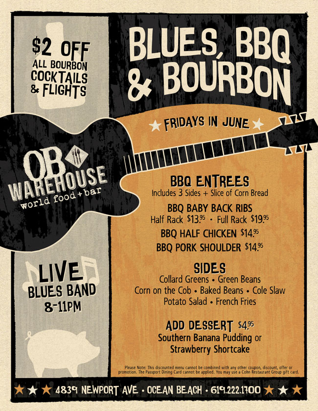 Blues, BBQ, & Bourbon at OB Warehouse