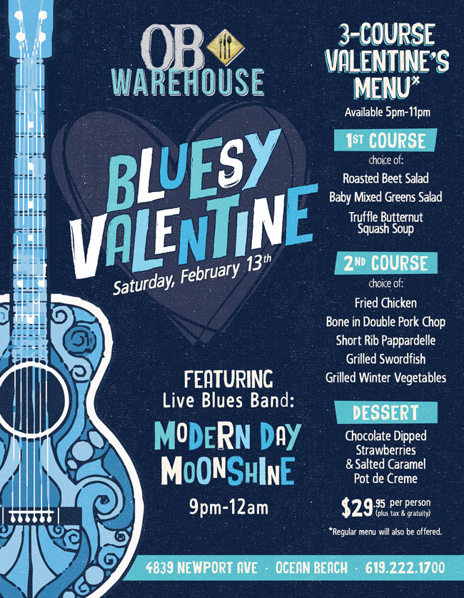 Bluesy Valentine at OB Warehouse