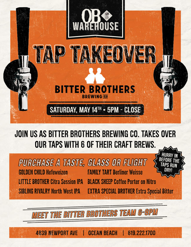 Tap Takeover at OB Warehouse