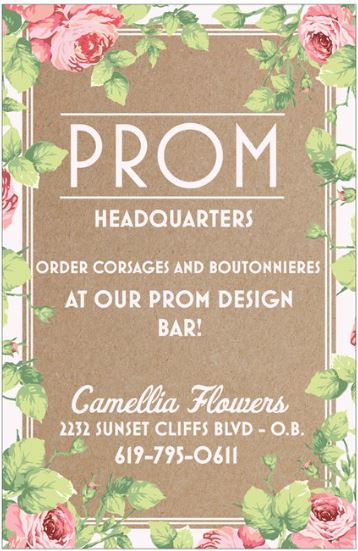 Prom Design Bar at Camellia Flowers and Gifts