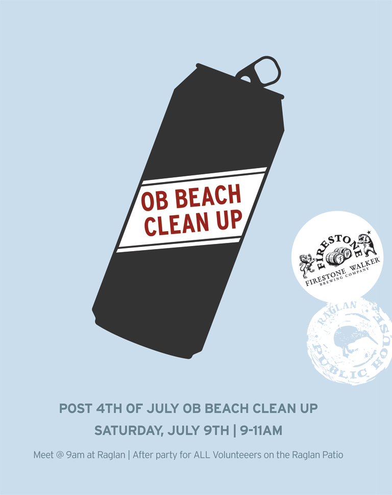 Post 4th of July OB Beach Cleanup