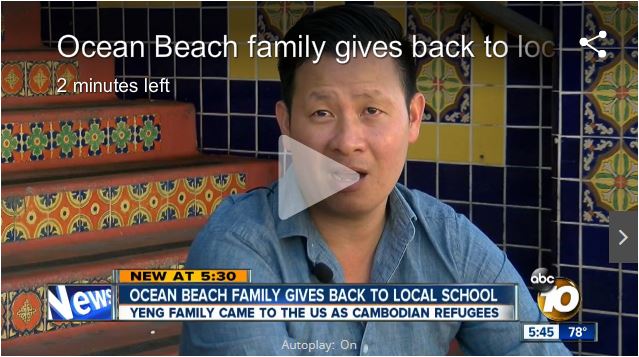 Ocean Beach Family Gives Back to Local School