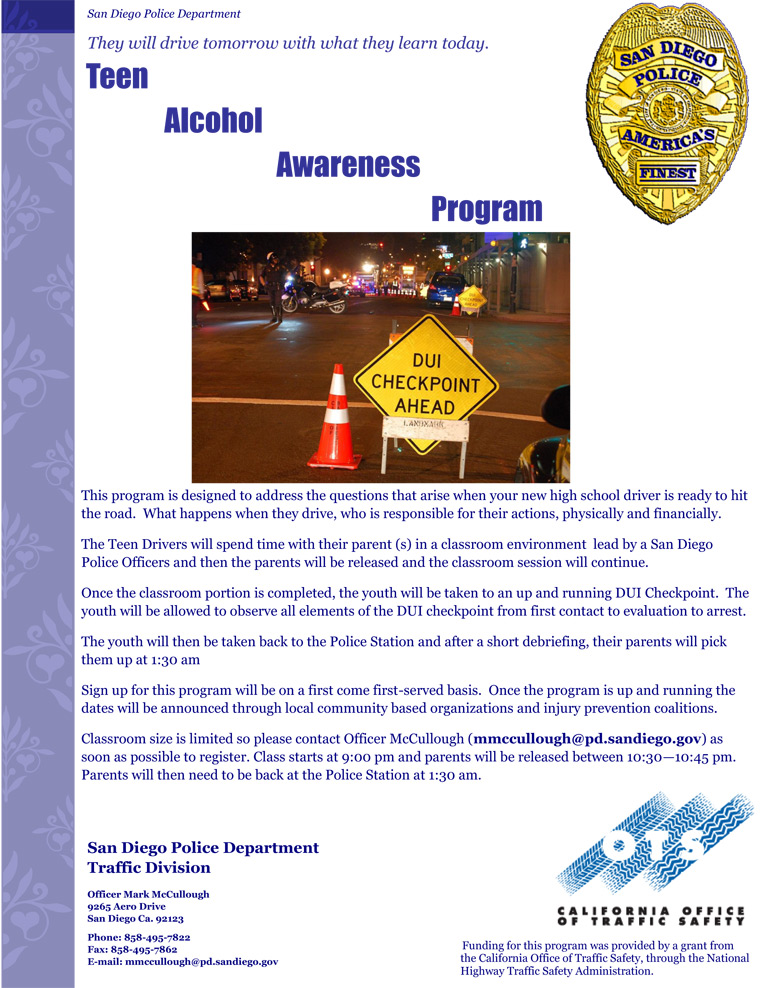 Teen Alcohol Awareness Program