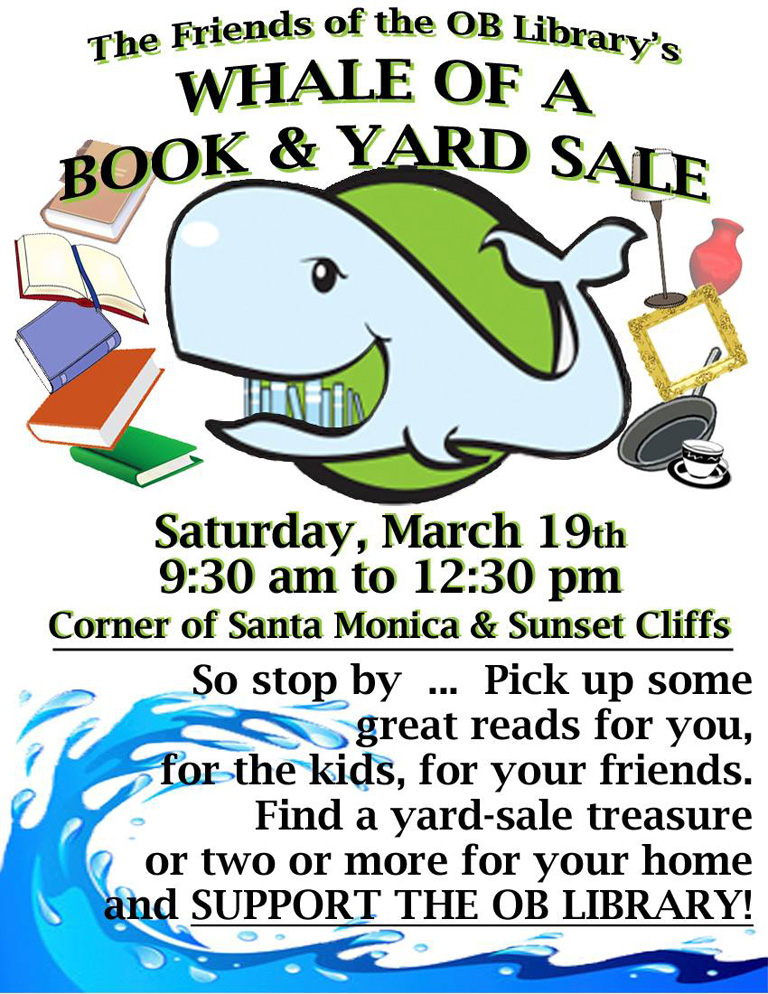 Whale of a Book & Yard Sale at OB Library