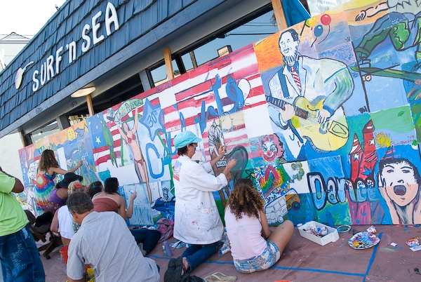 Ocean Beach community mural project.