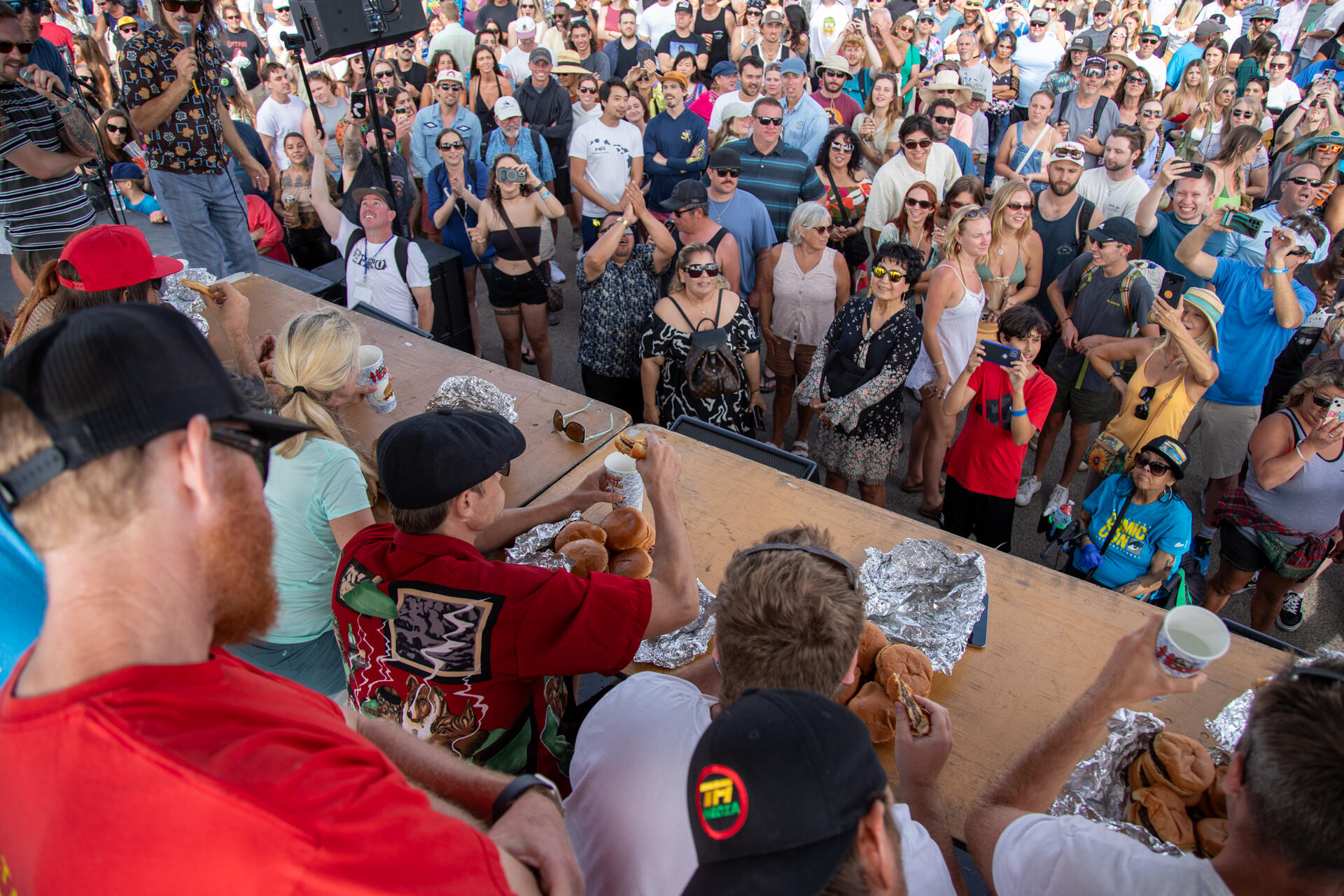 Photo of: 2024 Ocean Beach Street Fair & Chili Cook-Off - Hodad's Burger Eating Contest