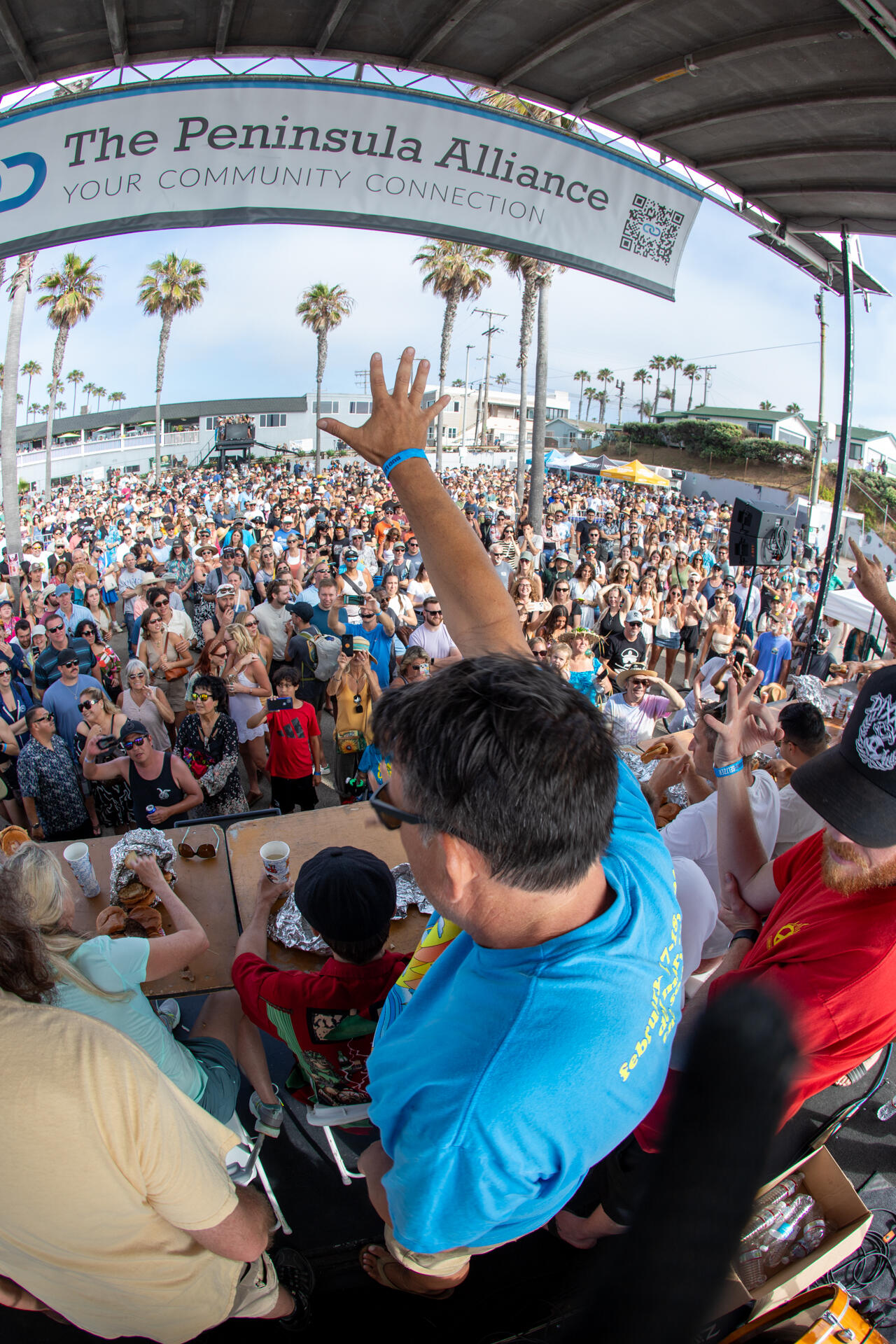 Photo of: 2024 Ocean Beach Street Fair & Chili Cook-Off - Hodad's Burger Eating Contest