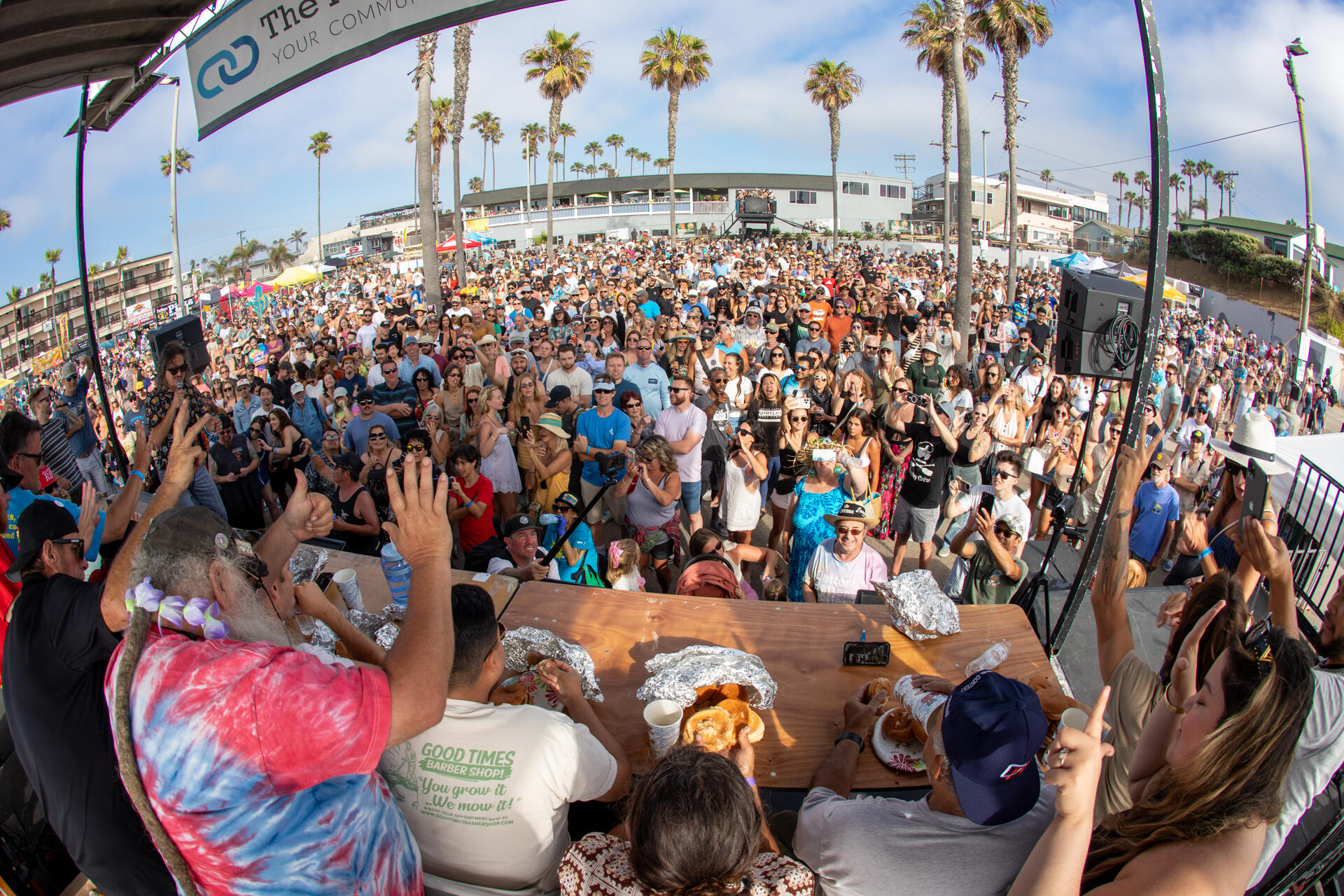 Photo of: 2024 Ocean Beach Street Fair & Chili Cook-Off - Hodad's Burger Eating Contest