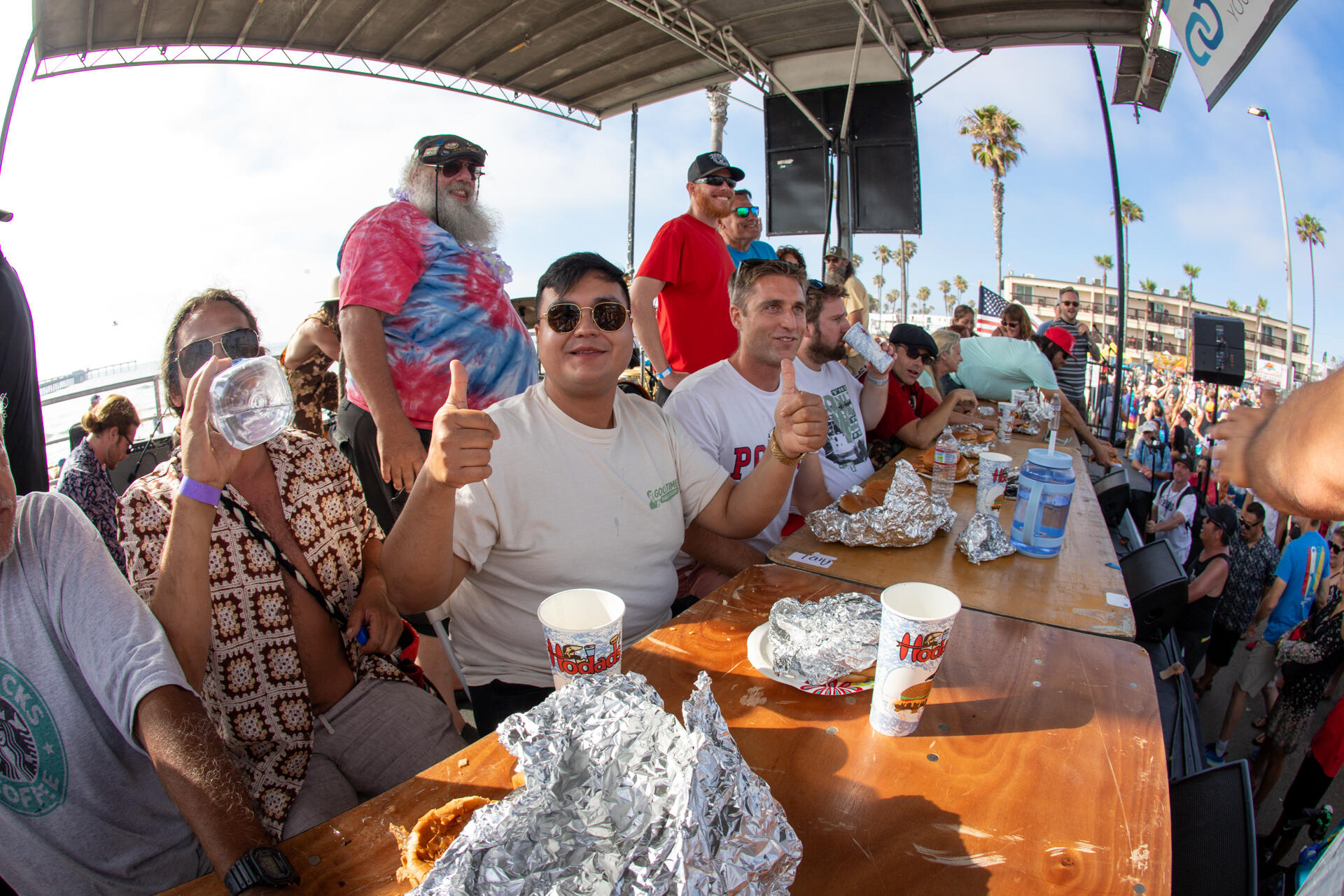 Photo of: 2024 Ocean Beach Street Fair & Chili Cook-Off - Hodad's Burger Eating Contest