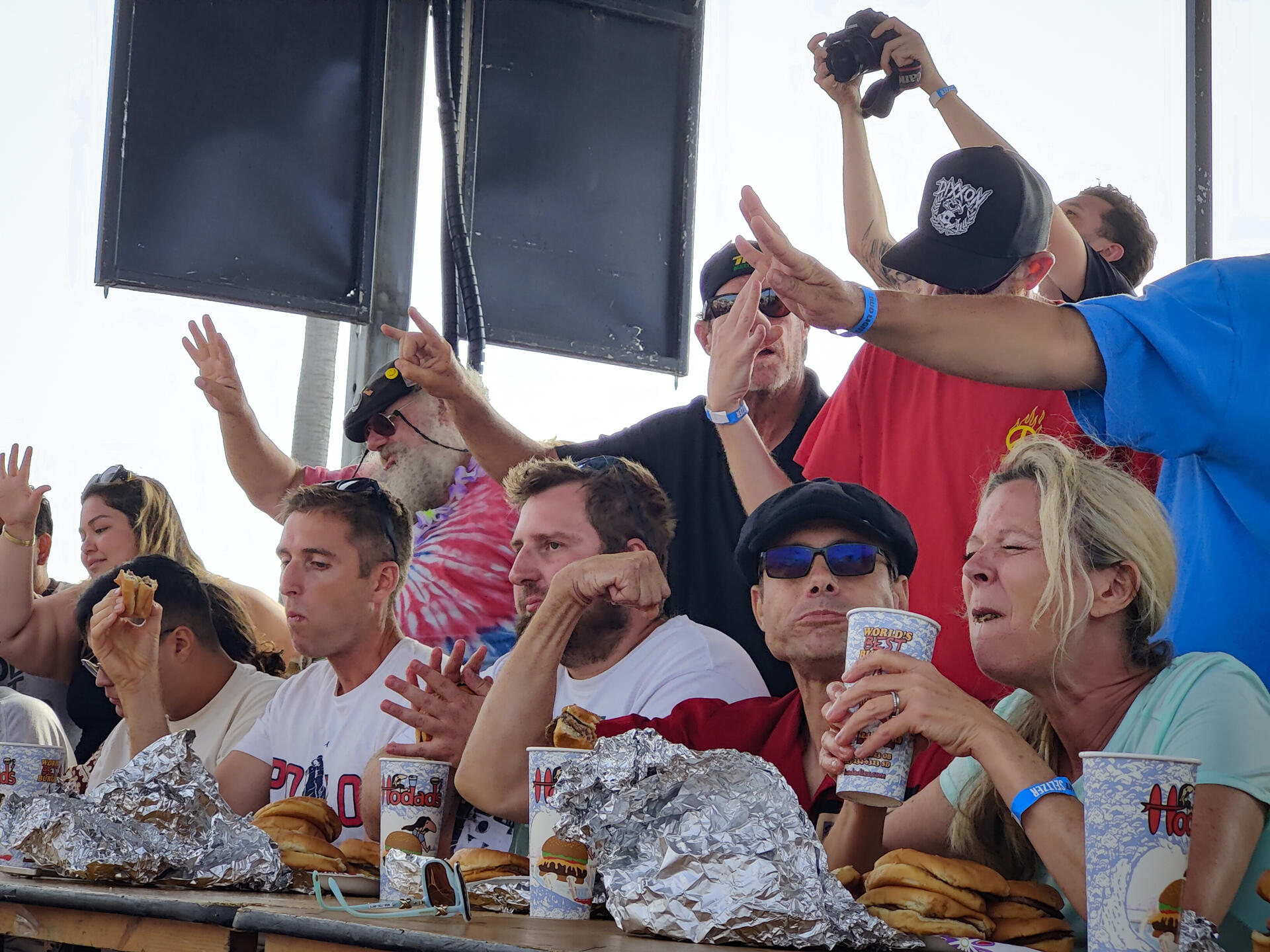 Photo of: 2024 Ocean Beach Street Fair & Chili Cook-Off - Hodad's Burger Eating Contest