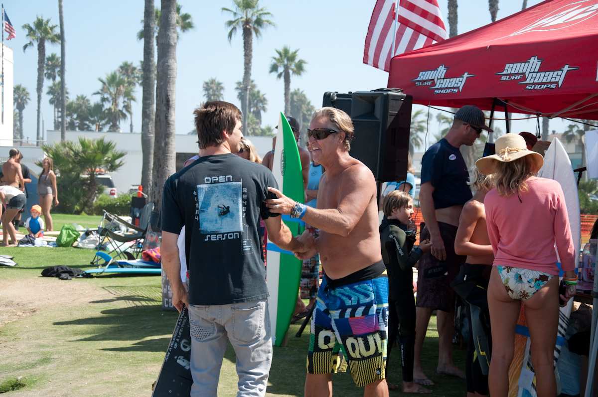 Surfer at Ocean Beach Grom Fest in San Diego California