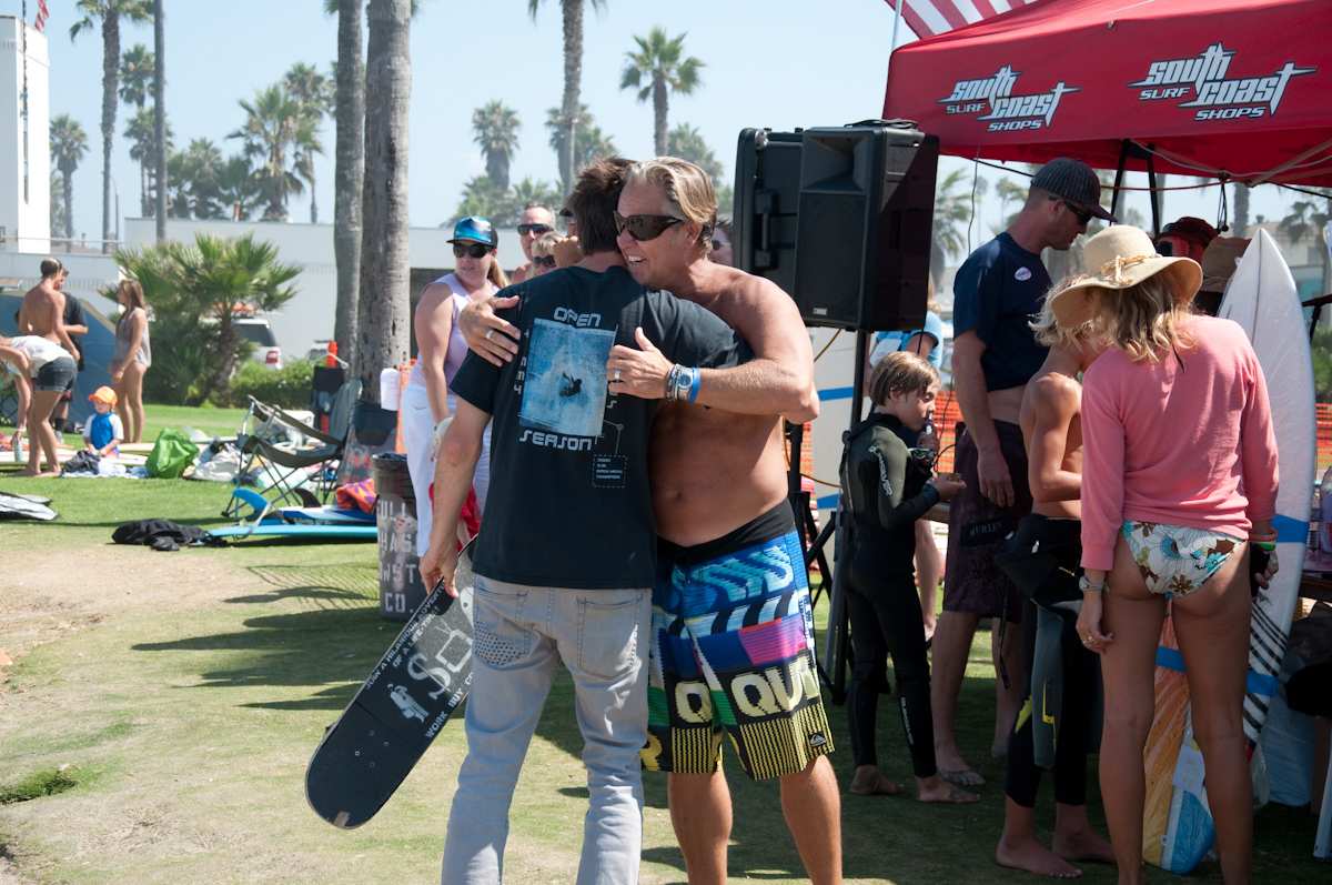 Surfer at Ocean Beach Grom Fest in San Diego California