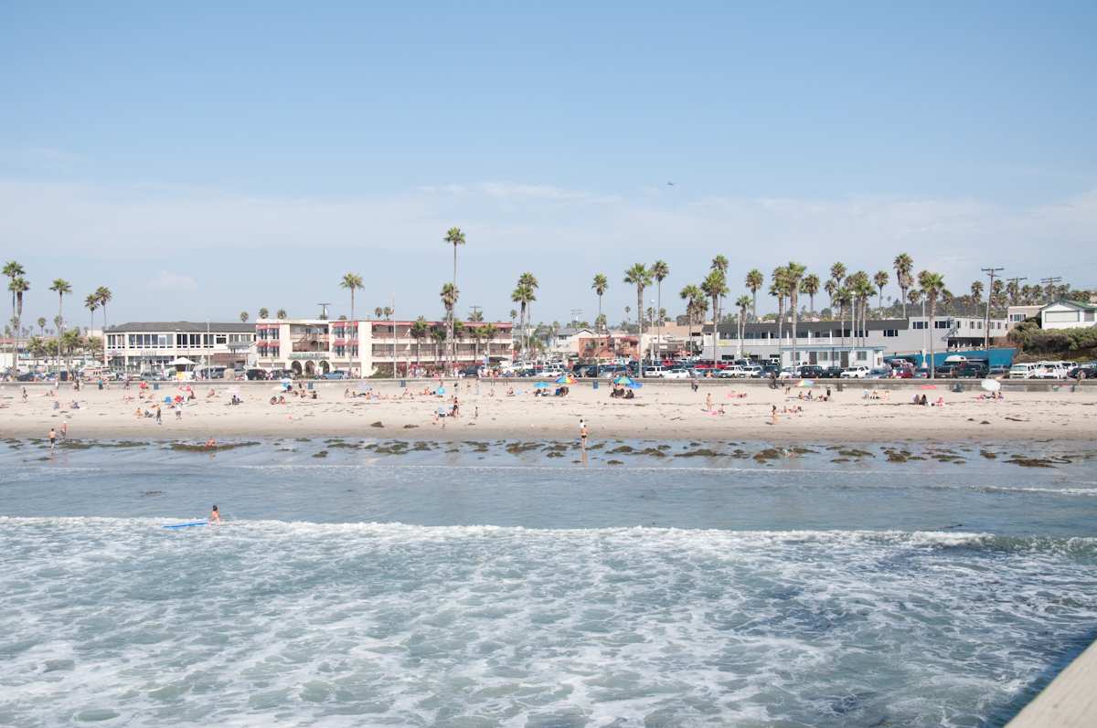 Surfer at Ocean Beach Grom Fest in San Diego California