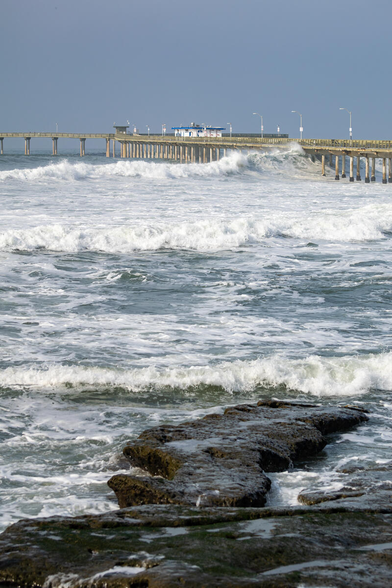 Photo of: Ocean Beach Pier Pylon Fell Off