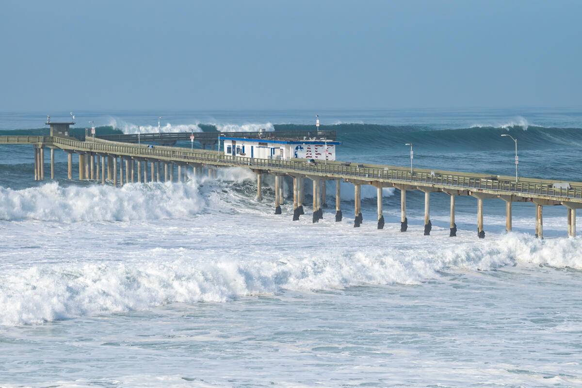 Photo of: Ocean Beach Pier Pylon Fell Off