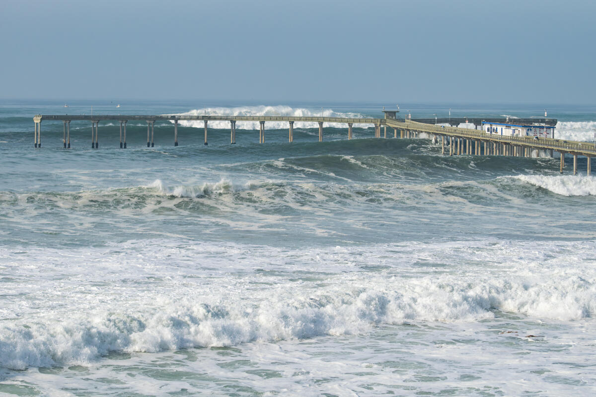 Photo of: Ocean Beach Pier Pylon Fell Off