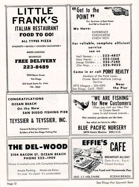 Photo of: OB Pier Opening Weekend Program - July 2-4, 1966