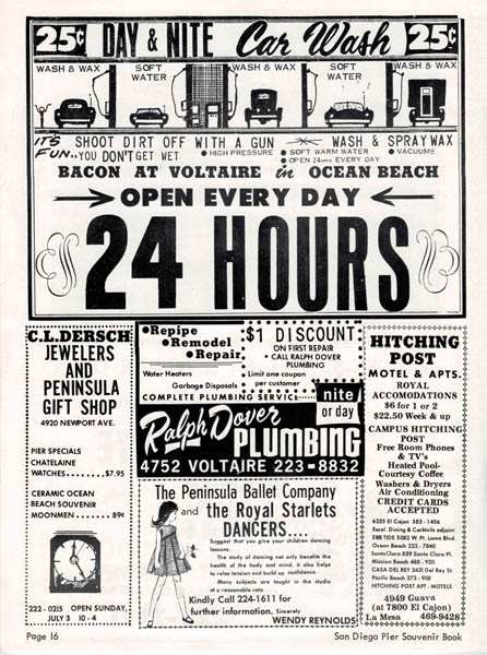 Photo of: OB Pier Opening Weekend Program - July 2-4, 1966