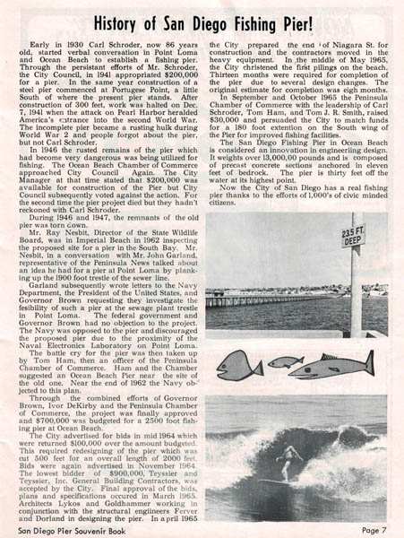 Photo of: OB Pier Opening Weekend Program - July 2-4, 1966