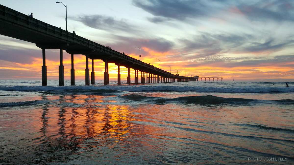 Photo of: Ocean Beach Pier Summer Sunset