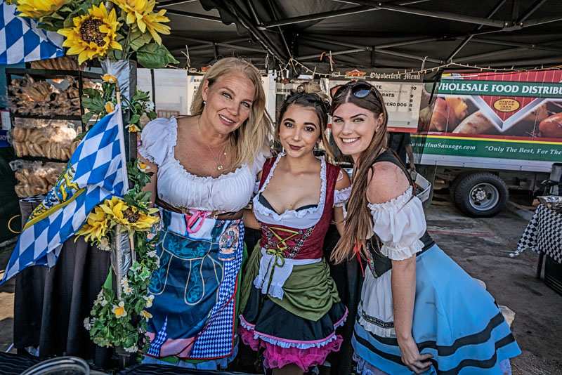 Oktoberfest in Ocean Beach San Diego Beer Garden in Pier Parkinglot