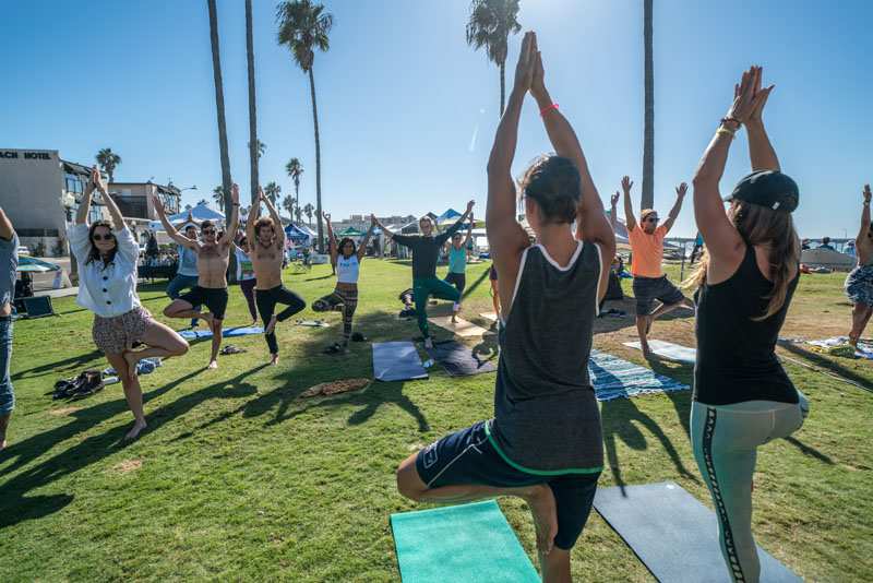 Oktoberfest Oktoberstretch and Hoola-hoop plus yoga in Ocean Beach San Diego