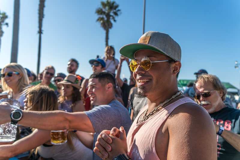 Oktoberfest in Ocean Beach San Diego Beer Garden in Pier Parkinglot