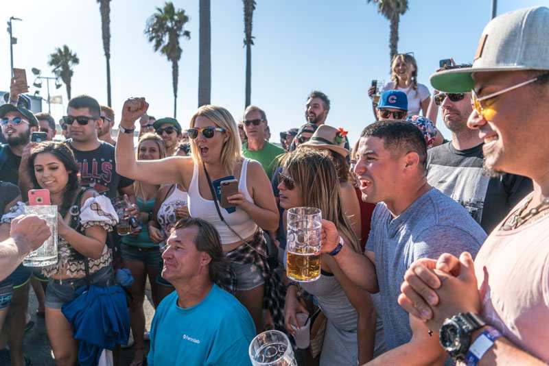 Oktoberfest in Ocean Beach San Diego Beer Garden in Pier Parkinglot