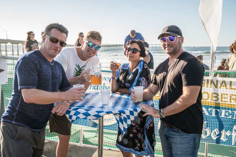 Oktoberfest in Ocean Beach San Diego Beer Garden in Pier Parkinglot