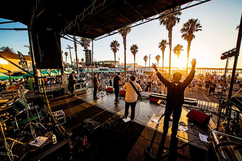 Oktoberfest in Ocean Beach San Diego Music and Beer Garden in Pier Parkinglot