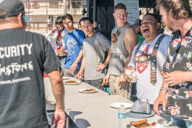 Oktoberfest in Ocean Beach San Diego Contests and Beer Garden in Pier Parkinglot