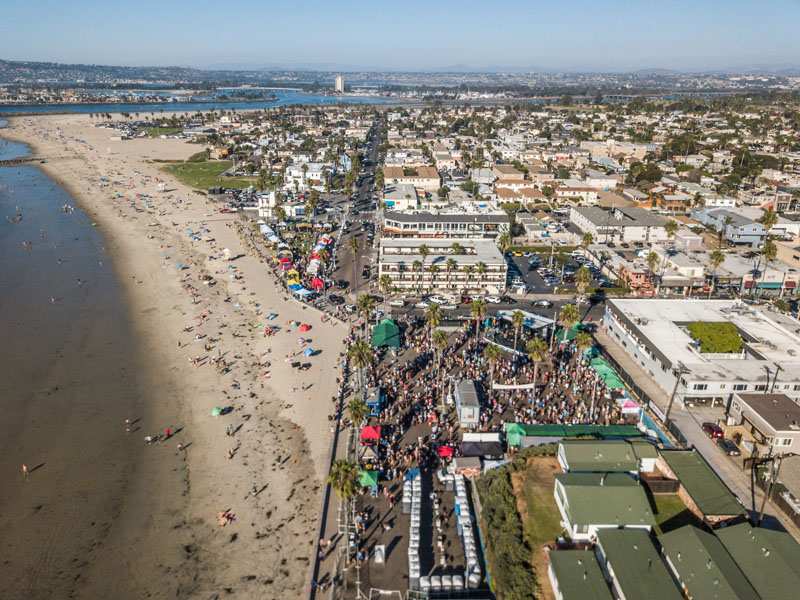 Oktoberfest in Ocean Beach San Diego Contests and Beer Garden in Pier Parkinglot