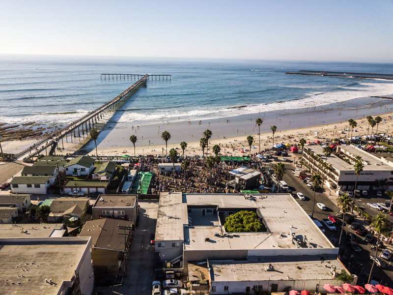 Oktoberfest in Ocean Beach San Diego Contests and Beer Garden in Pier Parkinglot