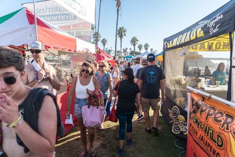 Oktoberfest in Ocean Beach San Diego Contests and Beer Garden in Pier Parkinglot