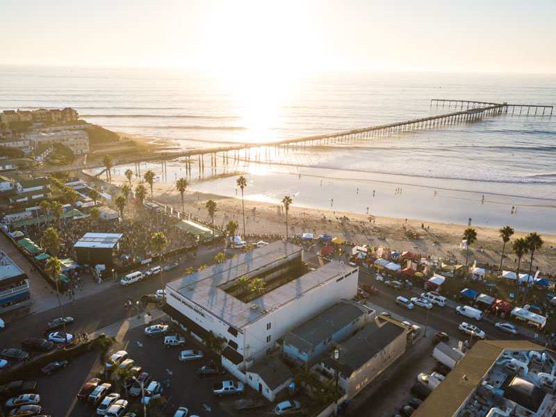 Oktoberfest in Ocean Beach San Diego Contests and Beer Garden in Pier Parkinglot